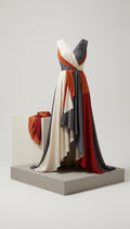 Custom silk statement dress