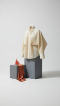 Fine cotton sculptural shirt